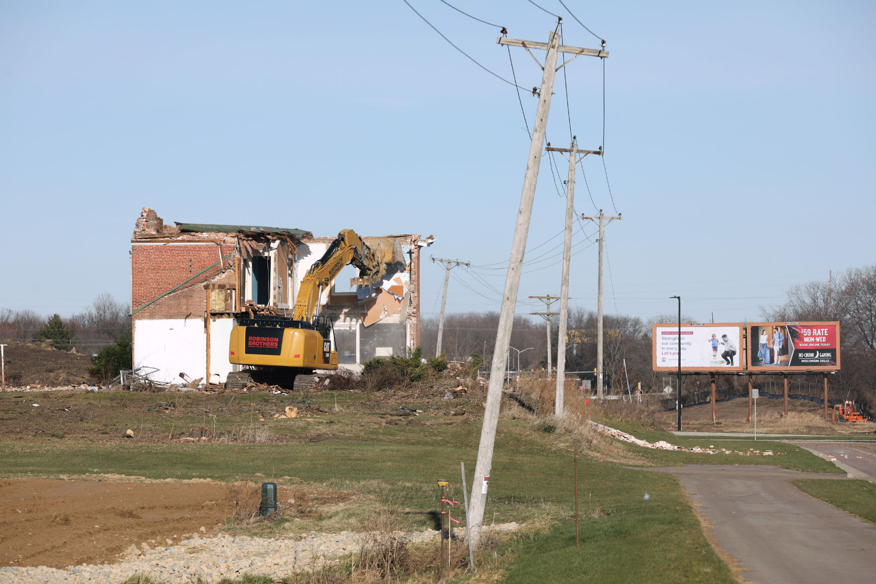 Thompson-Schneider farmstead demolition